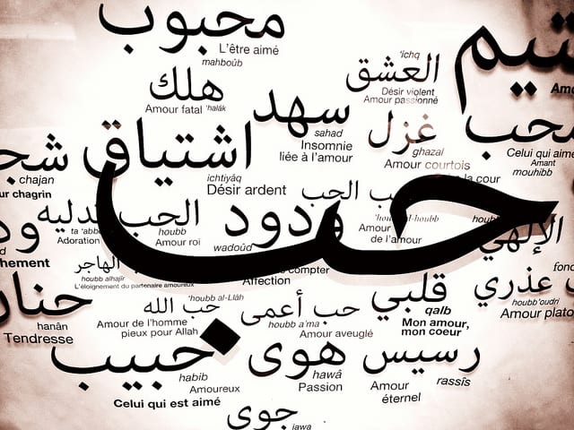 كلمات الحب