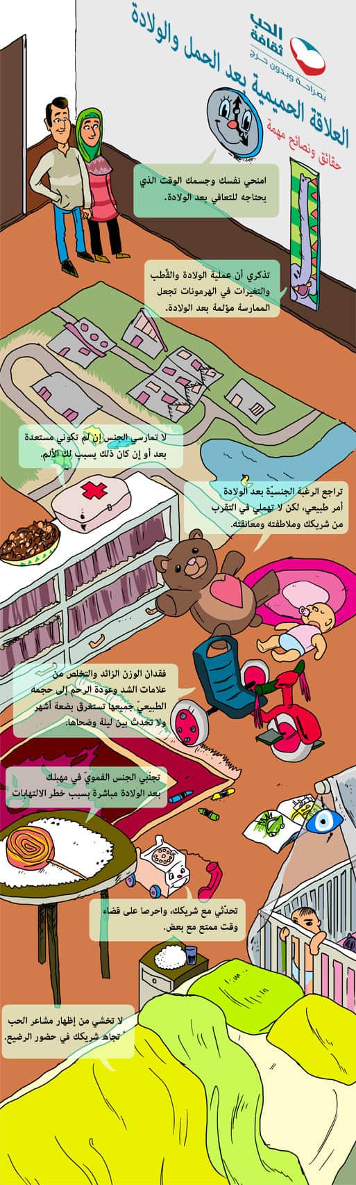 حقائق و نصائح حول العلاقة الحميمة بعد الحمل والولادة