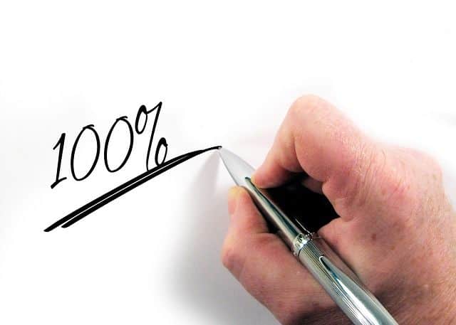 صورة يد تكتب 100%