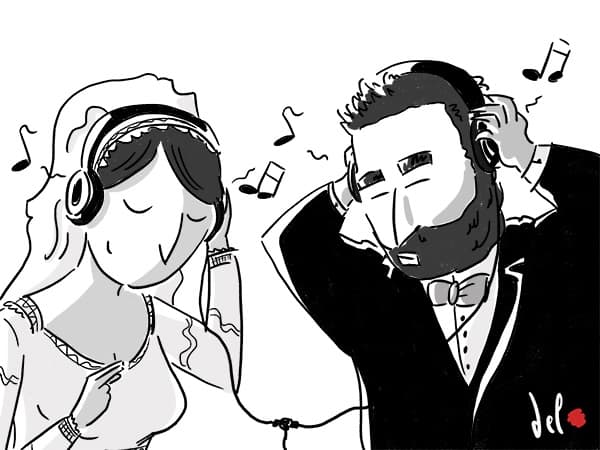 كاريكاتير زفاف